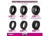 Hudy 1:10 Off-Road Tire 2WD/4WD Rear Dirt - 303 - Soft (2)
