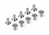 Hudy Titanium Hex Flat Head Screw Sfh M3X6 (10)