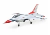 E Flite F-16 Thunderbirds 70mm EDF Jet AS3X SAFE - BNF Basic