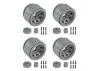 Element RC Enduro Trigon Wheels 1.55In Silver