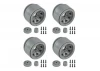Element RC Enduro Trigon Wheels 1.55In Silver