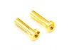 eTronix Low Profile 4.0mm Male Gold Connectors (2) For Right Angle