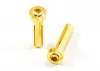 eTronix Low Profile 4.0mm Male Gold Connectors (2) For Right Angle