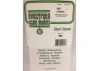 Evergreen 6x12in (15x30cm) V-Groove Siding Sheet .020in (0.50mm) Thick .080in Spacing (1 sheet per pack)