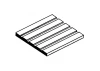Evergreen 6x12in (15x30cm) Novelty Siding Sheet .040in (1.0mm) Thick .060in Spacing (1 Sheet per pack)