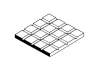 Evergreen 6x12in (15x30cm) Square Tile Sheet .040in (1.0mm) Thick 1:12x1:12in Spacing (1 Sheet per pack)