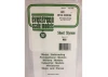 Evergreen 6x12in (15x30cm) Seam Roofing Sheet .040in (1.0mm) Thick 3/8in Groove Spacing (1 Sheet per pack)