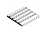 Evergreen 6x12in (15x30cm) Seam Roofing Sheet .040in (1.0mm) Thick 1/2in Groove Spacing (1 Sheet per pack)
