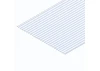Evergreen 6x12in (15x30cm) Corrugated Metal Siding Sheet .040in (1.0mm) Sheet .040in Groove Spacing (1 sheet per pack)