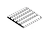 Evergreen 6x12in (15x30cm) Board & Batten Sheet .040in (1.0mm) Thick .100in Spacing (1 Sheet per pack)