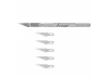 Excel K1 Knife, Light Duty Round Aluminium with Safety Cap, 5x #11 Blades (Carded)