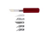 Excel K5 Knife, Heavy Duty Red Plastic Handle with SafetyCap (Carded)
