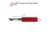 Excel K5 Knife, Heavy Duty Red Plastic Handle with SafetyCap (Carded)