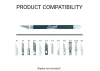 Excel K18 Grip-On Knife with Safety Cap, Black (Carded)