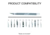 Excel K18 Grip-On Knife with Safety Cap, Grey (Carded)