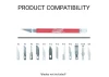 Excel K18 Grip-On Knife with Safety Cap, Red (Carded)
