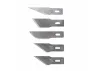 Excel 5 Assorted Heavy Duty Blades (#2, #19, #22, 2x #24), Shank 0.345 (0.88 cm) (5pcs) (Carded)