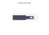 Excel #17 3/8in Chisel Blade, Shank 0.25 (0.58 cm) (5pcs) (Carded)