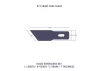 Excel #19 Angled Edge Blade, Shank 0.345 (0.88 cm) (5pcs) (Carded)