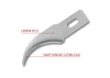 Excel #28 Concave Blades, Shank 0.345 (0.88 cm) (5pcs) (Carded)