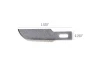 Excel #10 Curved Edge Blade, Shank 0.25 (0.58 cm) (100pcs) (Bulk)