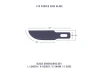 Excel #10 Curved Edge Blade, Shank 0.25 (0.58 cm) (100pcs) (Bulk)