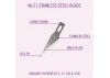 Excel #11 Stainless Steel Blade with Dispenser, Shank 0.25 (0.58 cm) (15pcs) (Carded)