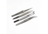 Excel 4 Piece Stainless Steel Tweezer Set with Pointed, Self Closing, Stamp, Curved (4) (Pouch)