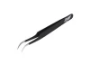 Excel Slant Point Fine Point Tweezers, Black (Carded)