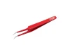 Excel Slant Point Fine Point Tweezers, Red (Carded)