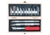 Excel Hobby Knife Set, Wooden Box (Carded)