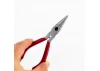 Excel 5in Spring Loaded Soft Grip Plier, Needle Nose withSide Cutter (Carded)