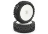 Fastrax 1:10 Mounted Cuboid Buggy Front Tyres Dished