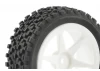 Fastrax 1:10 Mounted Buggy Tyres Street Front (Spoked)