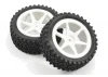 Fastrax 1:10 Mounted Buggy Tyres Street Front (Spoked)