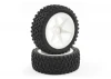 Fastrax 1:10 Mounted Buggy Tyres Street Front (Spoked)