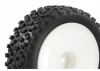 Fastrax 1:10 Mounted Cuboid Buggy Front Tyres Dished