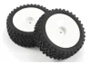 Fastrax 1:10 Mounted Cuboid Buggy Front Tyres Dished