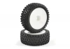 Fastrax 1:10 Mounted Cuboid Buggy Front Tyres Dished