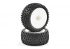 Fastrax 1:10 Mounted Cuboid Buggy Rear Tyres Dished