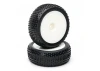 1:10 Pre Glued Buggy Tyres - 12mm Hex - Block Pattern - Front (2)