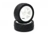 1:10 Pre Glued Buggy Tyres - 12mm Hex White - Arrow Pattern - Front (2)