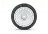 Fastrax 1:10 Rally Angle Tyres on OZ Style Wheels - Silver (4)