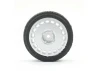 Fastrax 1:10 Rally Angle Tyres on OZ Style Wheels - Silver (4)