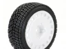 Fastrax 1:10 Rally Angle Tyres on OZ Style Wheels - White (4)
