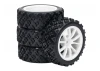 Fastrax 1:10 Rally Tyres on 10 Spoke White Wheels (4)