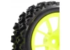 Fastrax 1:10 Rally Tyres on 10 Spoke Yellow Wheels (4)
