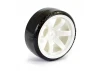 Fastrax 1:10 Street Drift Tyres Pre Mounted on 6-Spoke White Wheels 12mm hex (6mm Offset) (4)