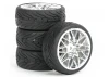 Fastrax Street Tread Tyres on Star Spoke Chrome Wheels (4)
