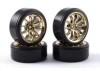 10 Spoke Drift Wheel / Tyre Set (4) - Gold